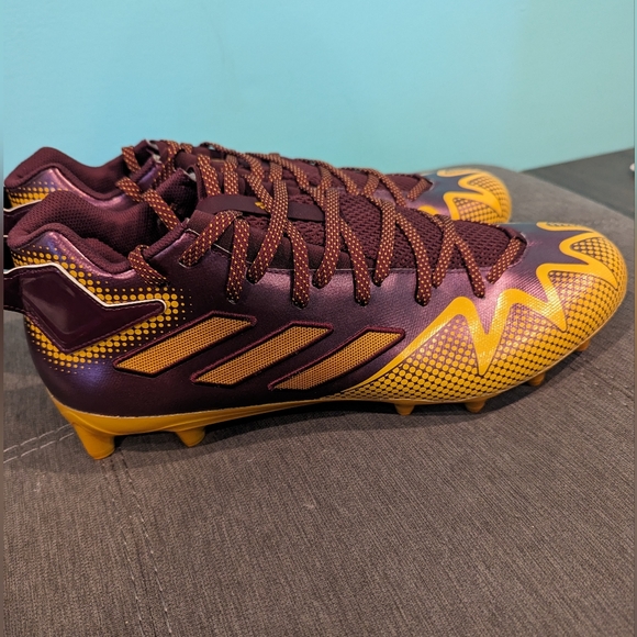 Adidas‎ Freak 22 Burgundy/Yellow Washington Football Cleats Size 15 HP8771 main image 4